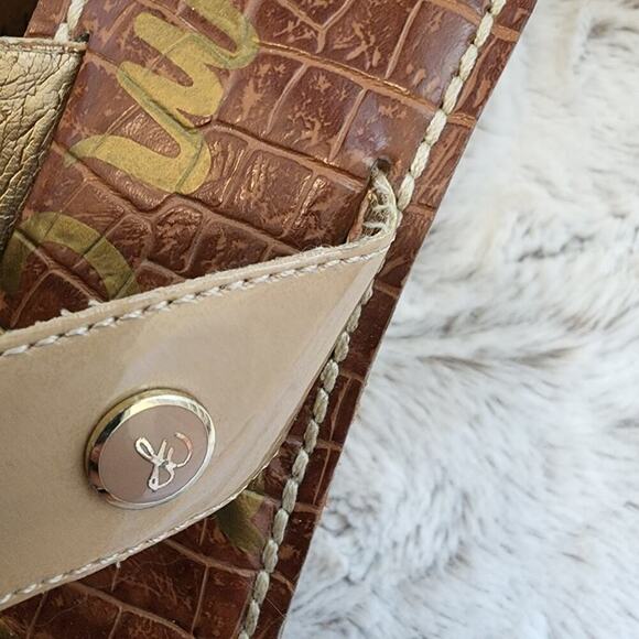 SAM EDELMAN  ROMY THONG CORK WEDGE SANDAL SIZE 8.5 - Picture 6 of 8